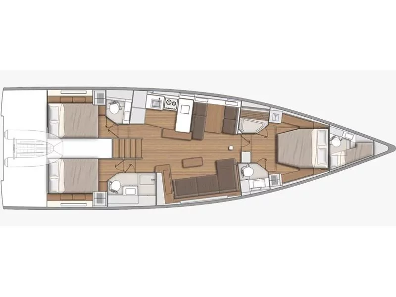 First Yacht 53 (Ottima - Premium Crewed line) Plan image - 1