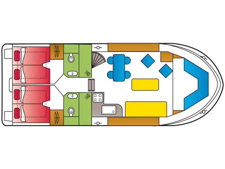 Safari Houseboat 1200 (Holidaytime) Plan image - 6