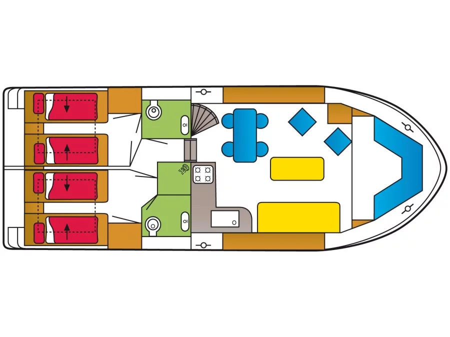 Safari Houseboat 1050 (Queen) Plan image - 6