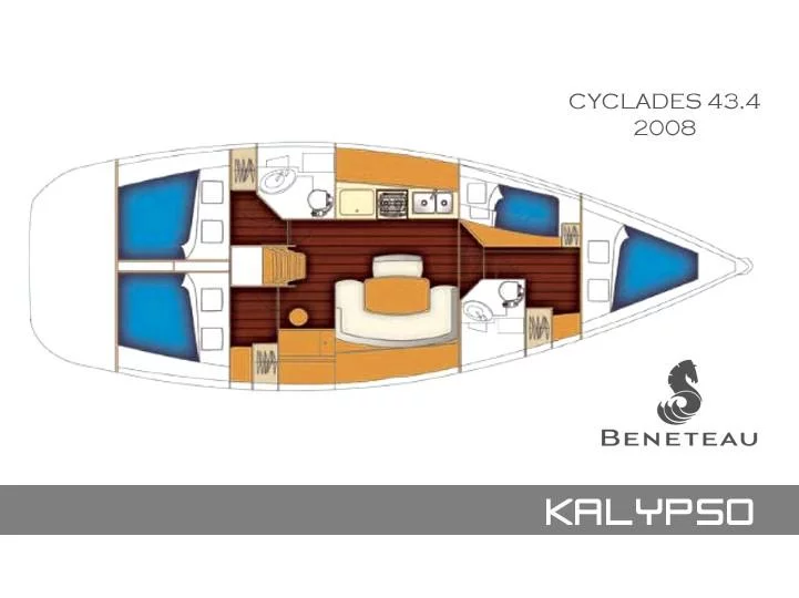 Cyclades 43.4 (Kalypso) Plan image - 9