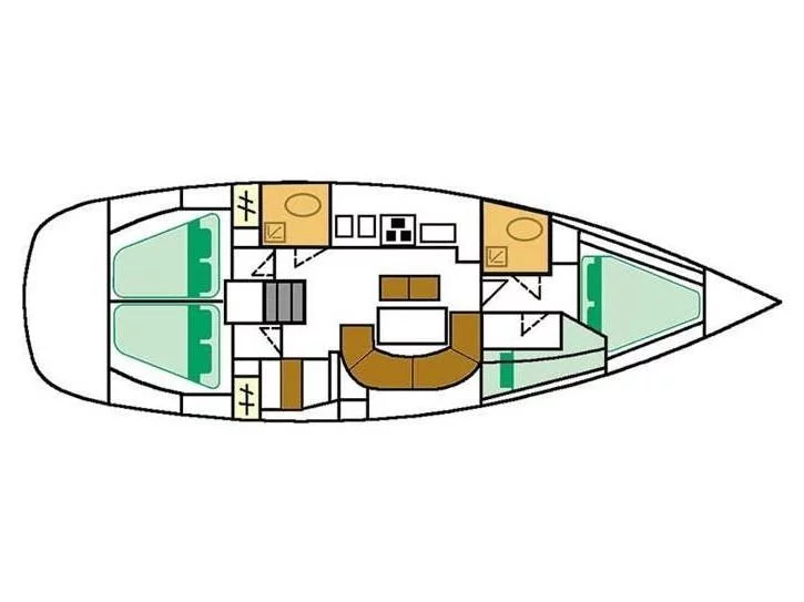Oceanis 411 Clipper (Erika) Plan image - 12