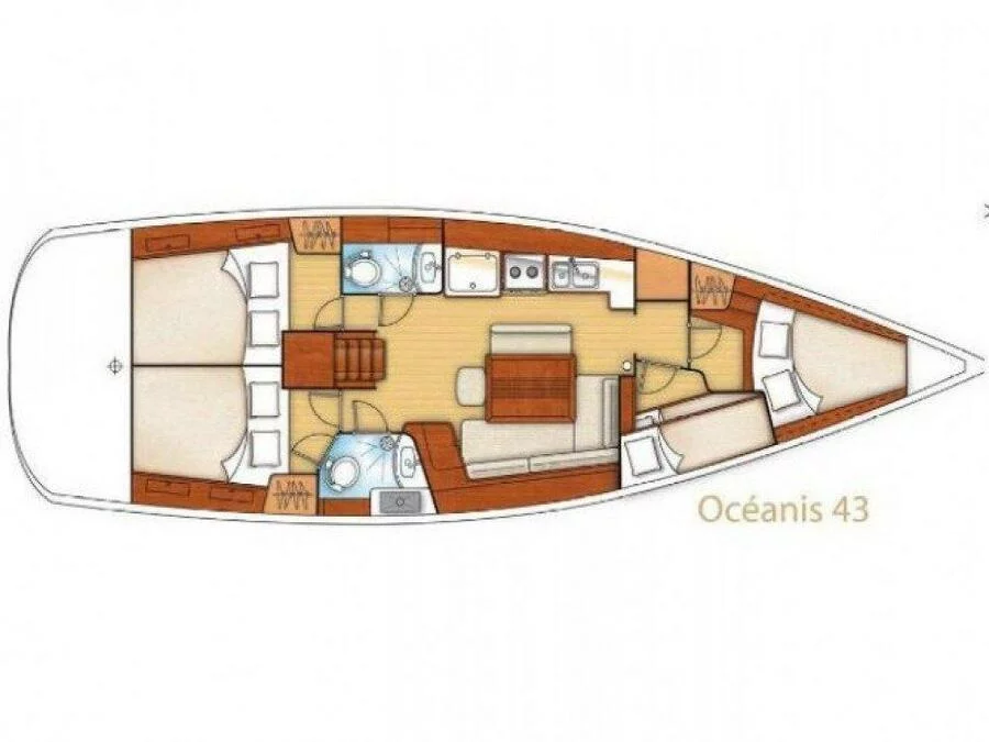 Oceanis 43 (Sifnos) Plan image - 1