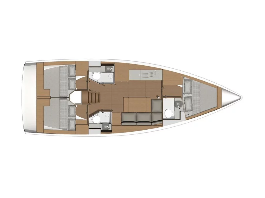 Dufour 390 Grand Large (Why Not 16) Plan image - 3