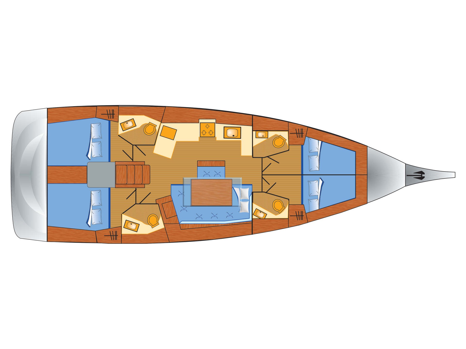 Photo #9 - Oceanis 46.1 (Artemis) in Rogoznica - 9768