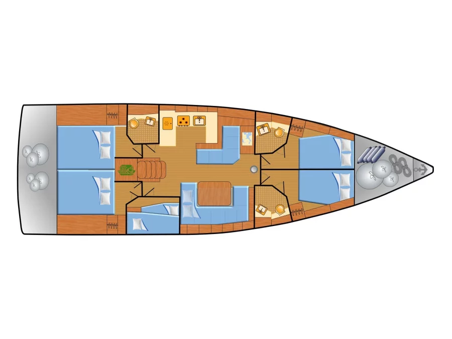 Oceanis 51.1 (Flipper) Plan image - 13