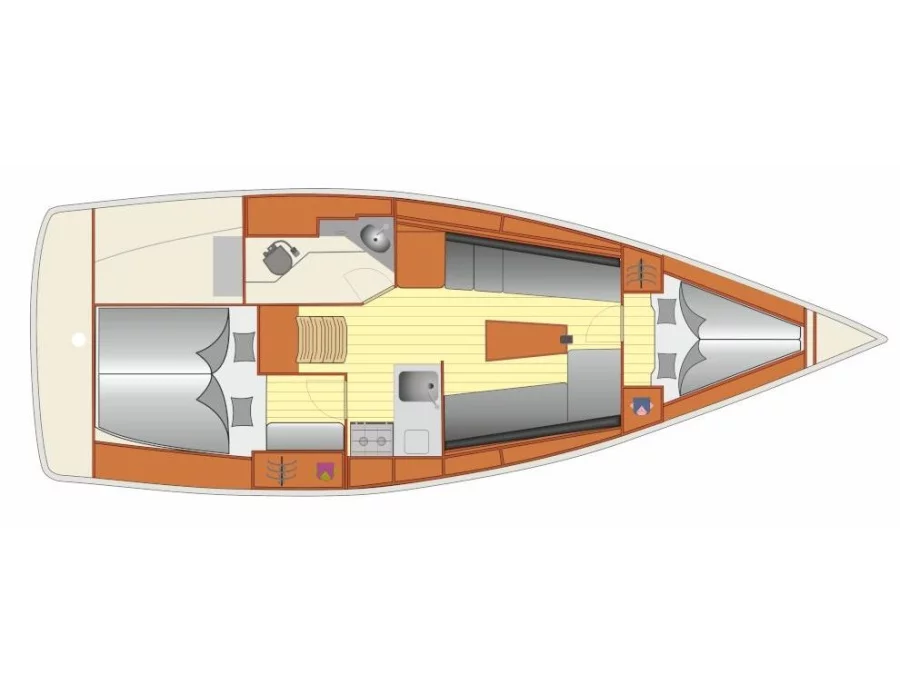 Bavaria Cruiser 34 (Sora) Plan image - 1