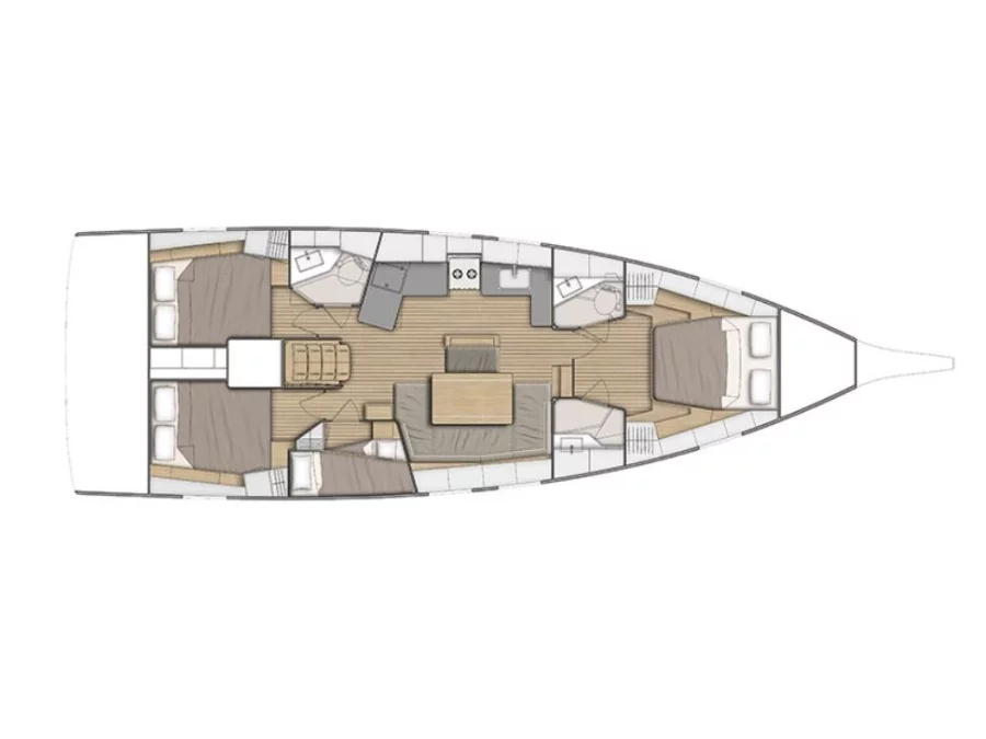 Oceanis 46.1 (bunk cab) (Calliope - Comfort line) Plan image - 1