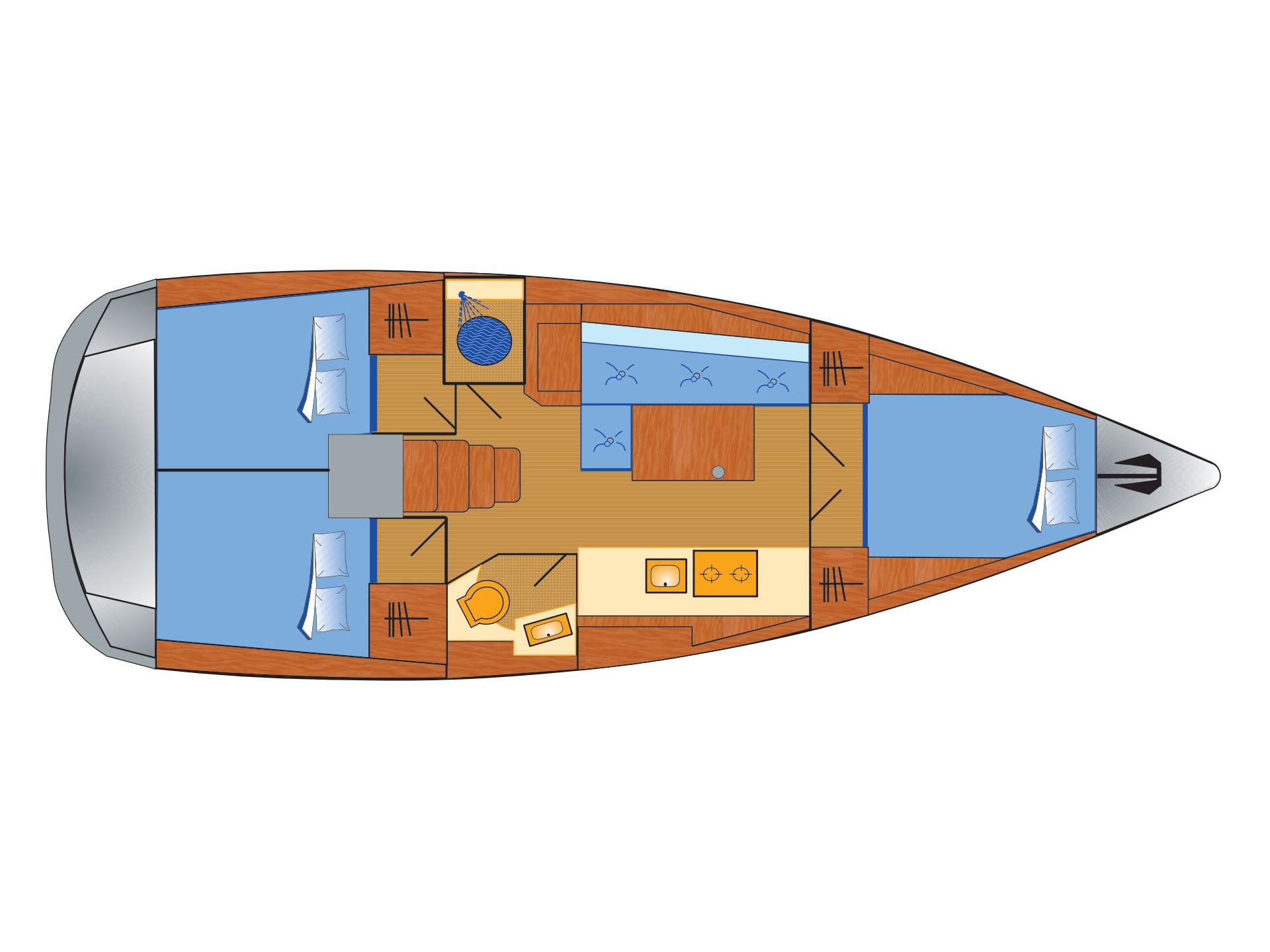 Photo #14 - Oceanis 38.1 7 Personen (Diana) in Krk - 18485