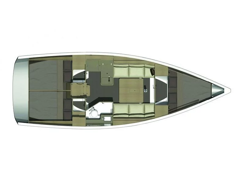Dufour 350 Grand Large (IDA (new sails 2023.)) Plan image - 3