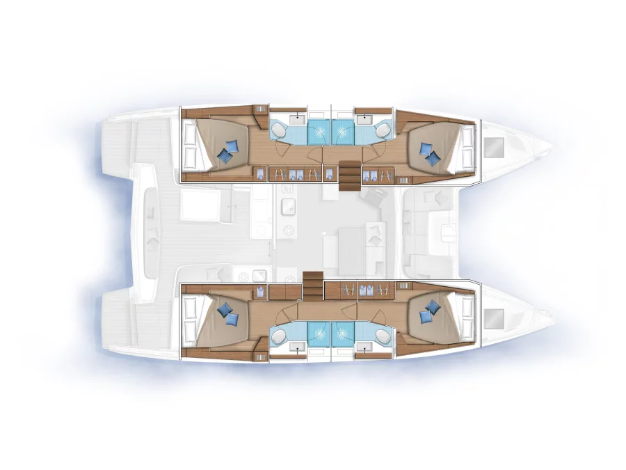 Lagoon 46 (2020) equipped with generator, A/C (sal (QUEEN NIKA) Plan image - 9