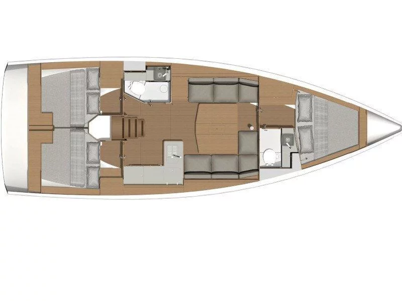 Dufour 390 Grand Large (Emka-fully equipped, white hull) Plan image - 5
