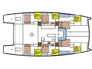 Catlante 600 - incl. crew & full board (Bacchus) Plan image - 11