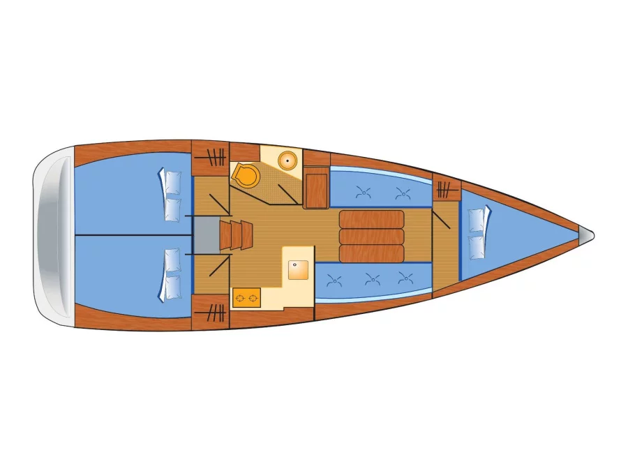 Sun Odyssey 349 max 6 Pers. (Serineh) Plan image - 8