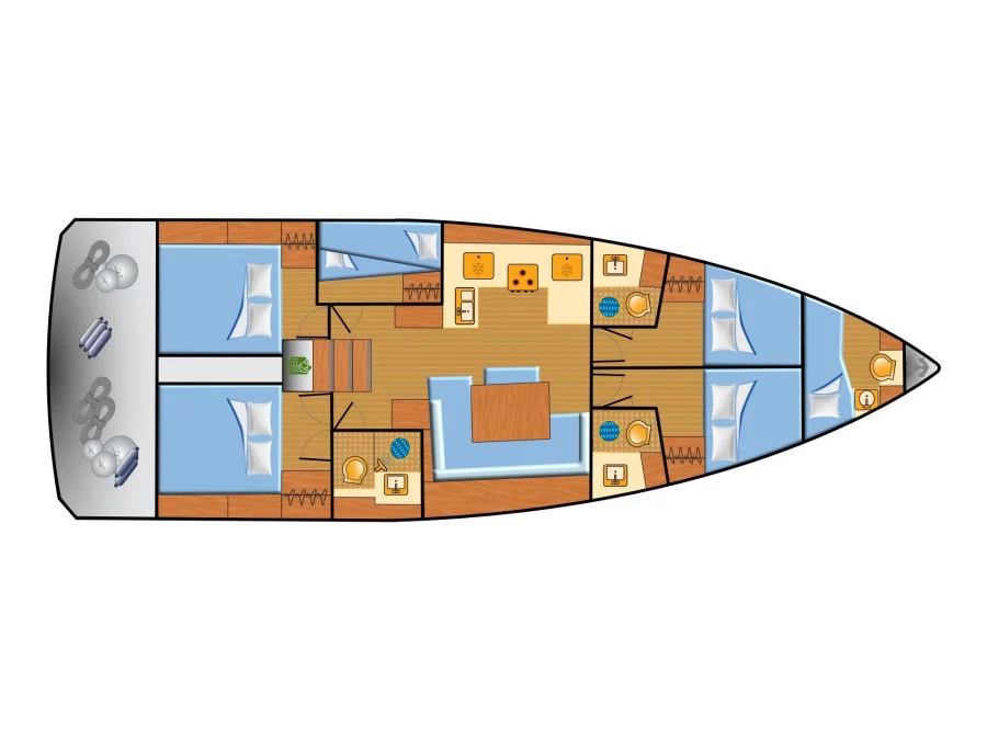 Sun Odyssey 490 (Poseidon) Plan image - 6