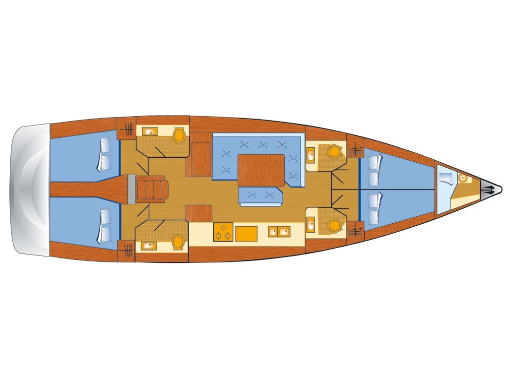 Sun Odyssey 519 (Alea) Plan image - 11