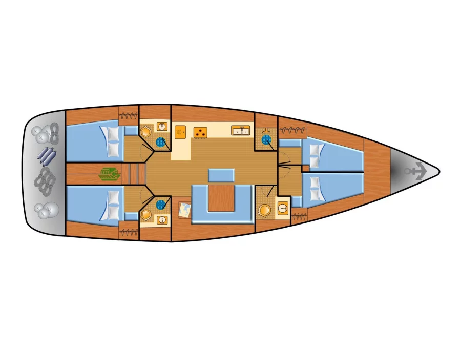 Bavaria 45 Cruiser (Eva) Plan image - 14