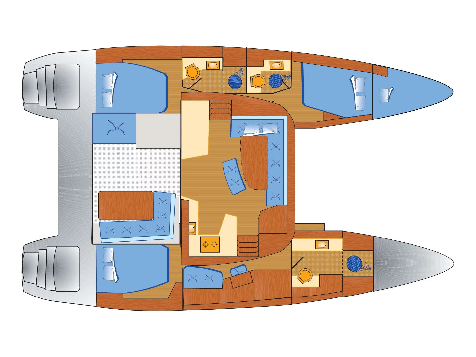 Lagoon 42.3 (Dream of Liberty) Plan image - 18