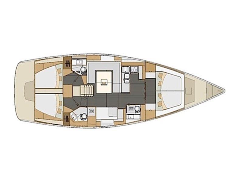 Photo #9 - Elan 50 Impression (4+1 cabins) (FRIENDS) in Trogir - 15011