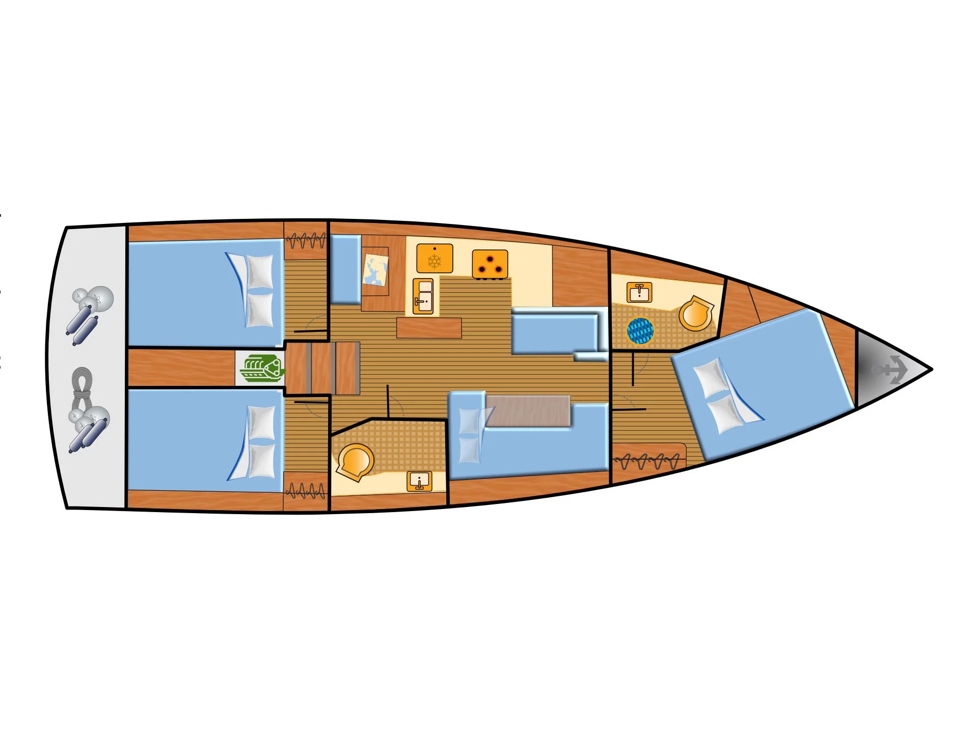 Sun Odyssey 410 (Titzi) Plan image - 10
