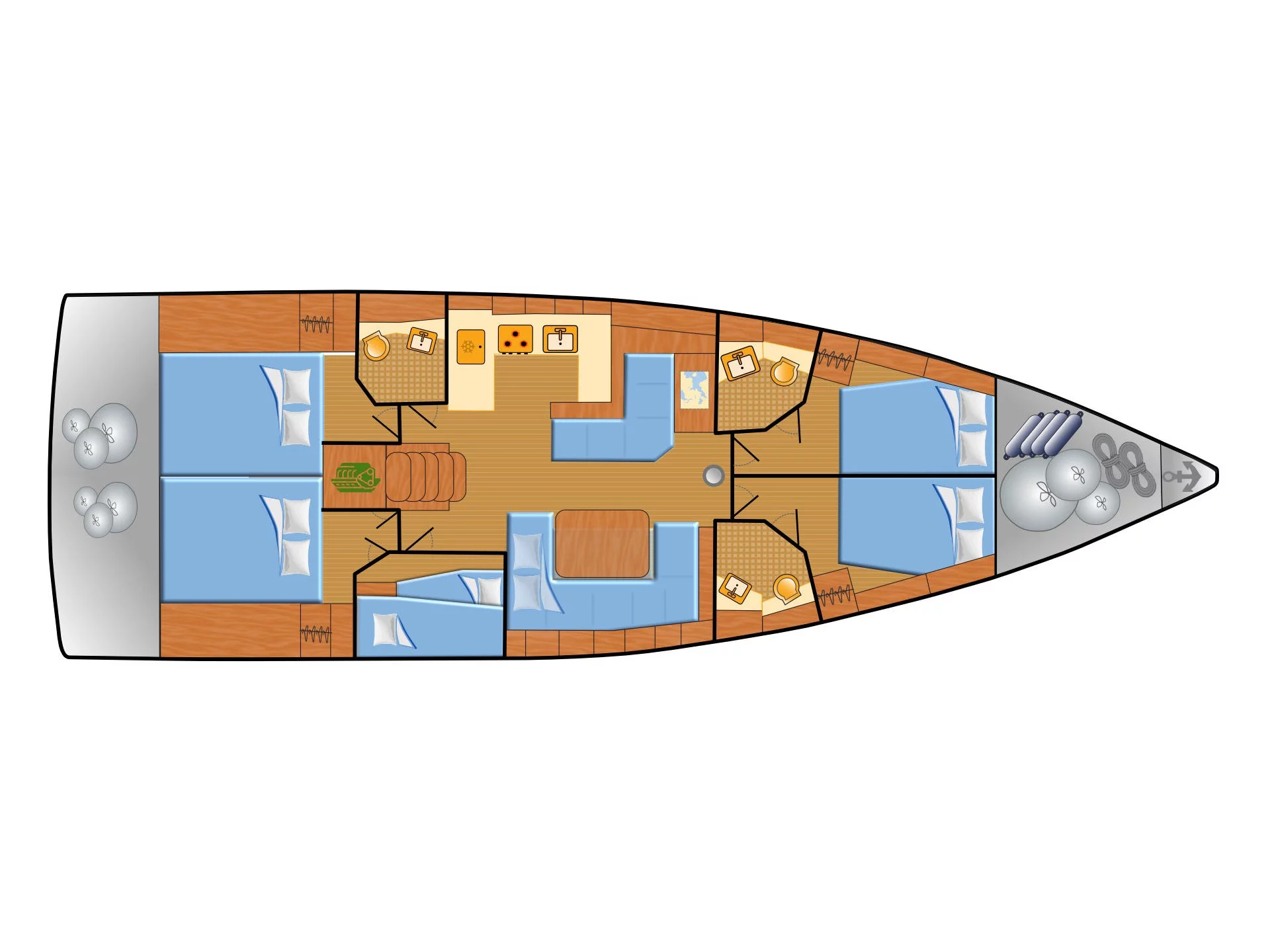 Oceanis 51.1 (Obelix) Plan image - 28