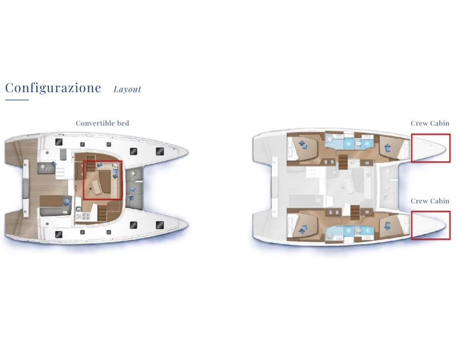 Lagoon 42 (Magnolia - Premium line) Plan image - 1