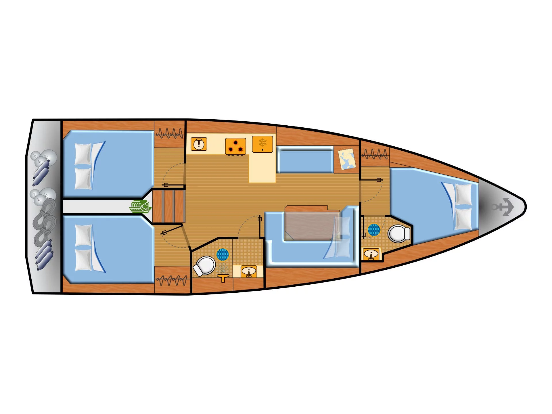 Bavaria C38 (Williams) Plan image - 1
