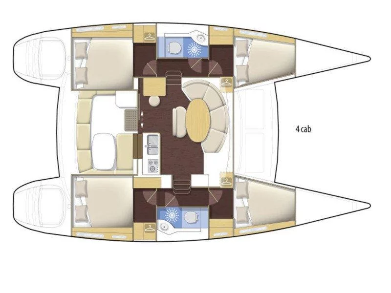 Lagoon 380 (LAURA with Watermaker) Plan image - 5