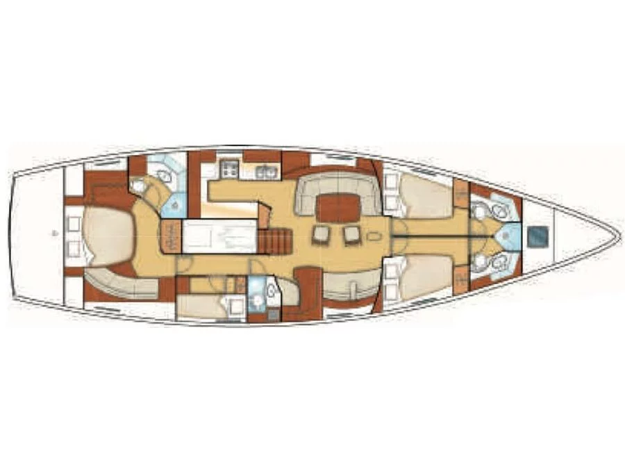 Beneteau 57 (Yours Truly) Plan image - 2