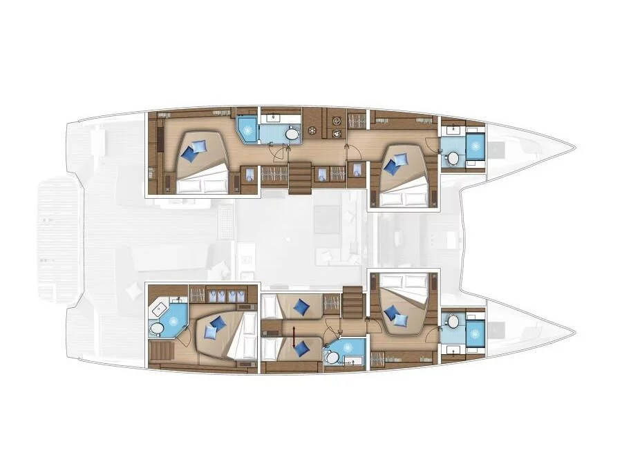 Lagoon 55 (SAILUXE - Magnifico) Plan image - 1