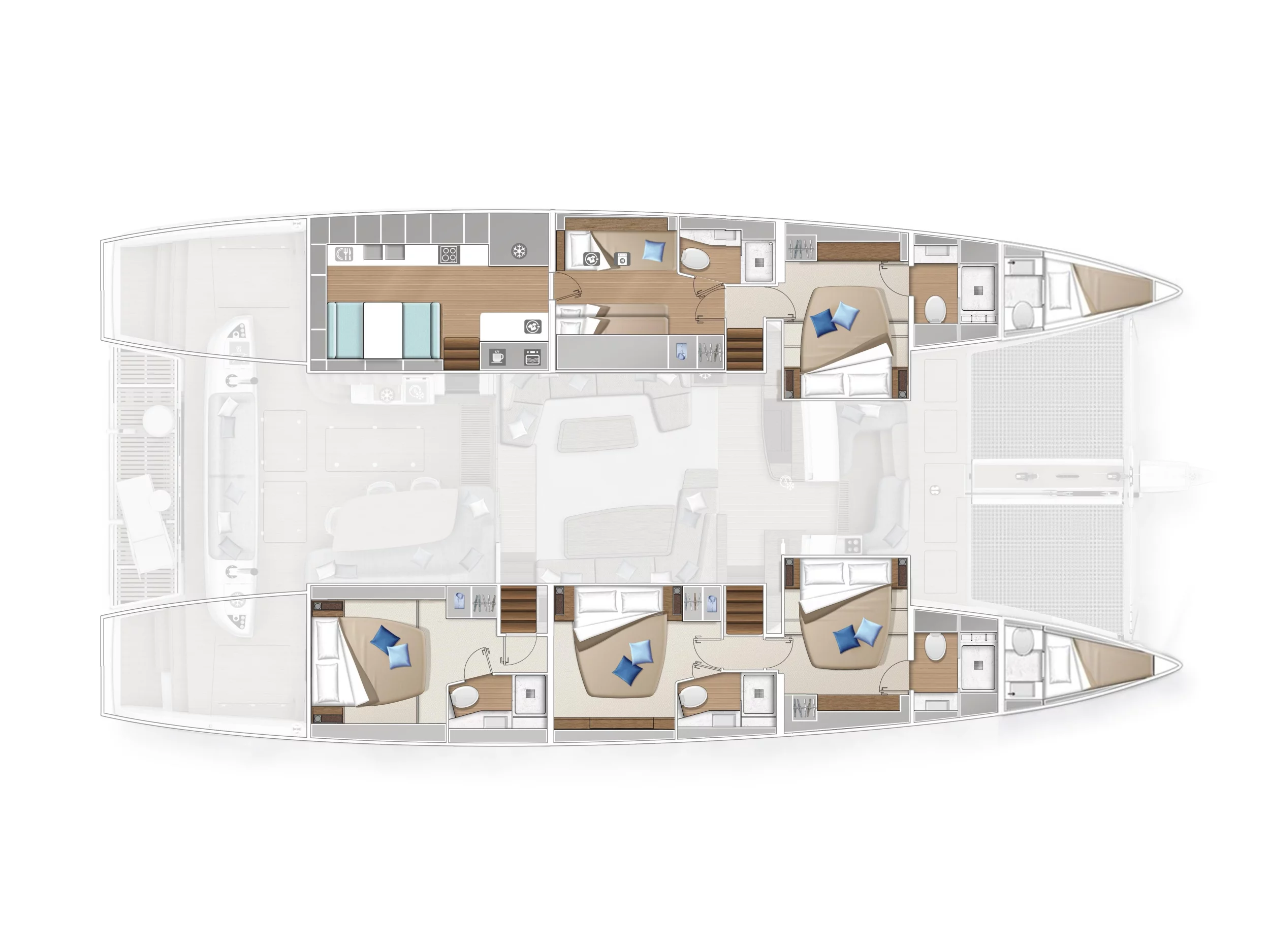 Lagoon Sixty 5 (SAILUXE - Gloria) Plan image - 1