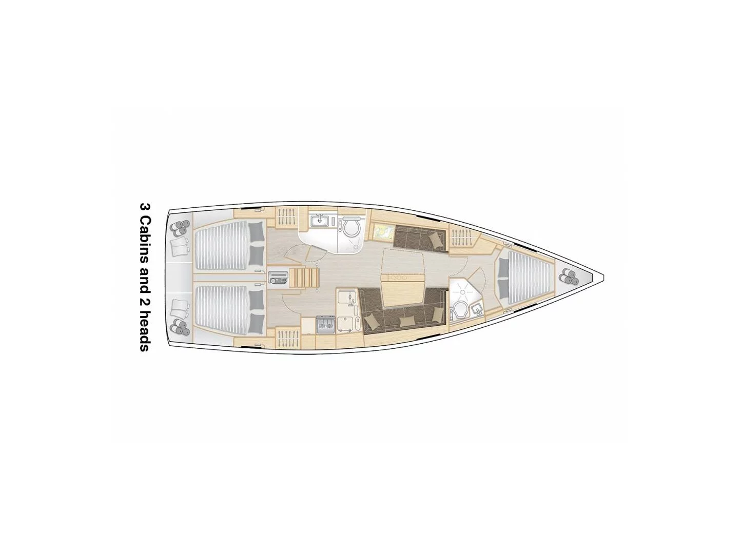 Hanse 418 (MARTINA) Plan image - 3
