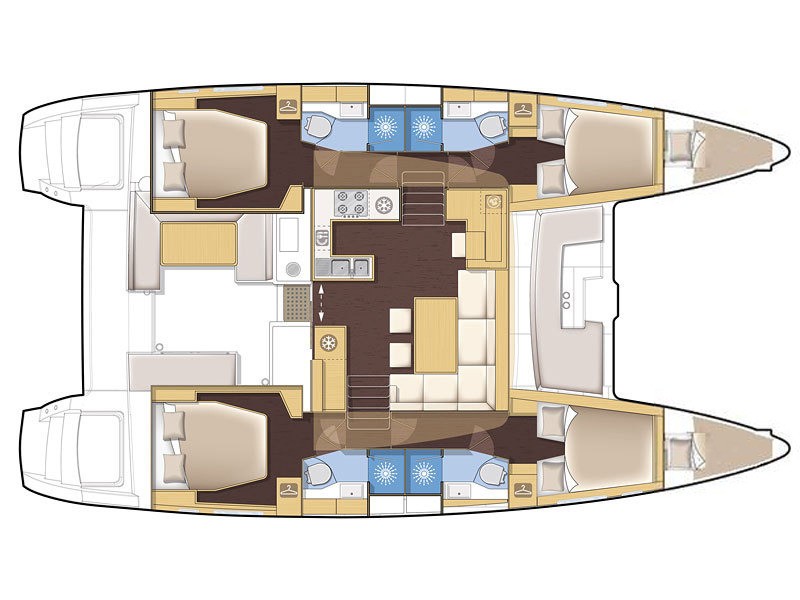 Photo #10 - Lagoon 450F (AEROPI |⛵ VIP, Skippered Only, Watermaker, , AC, BBQ) in Lefkada - 17497