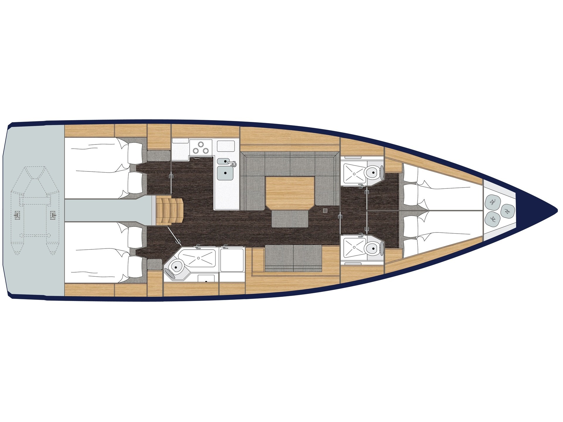 Photo #8 - Bavaria C45 (LADY FLORA 1) in Lefkada - 10470