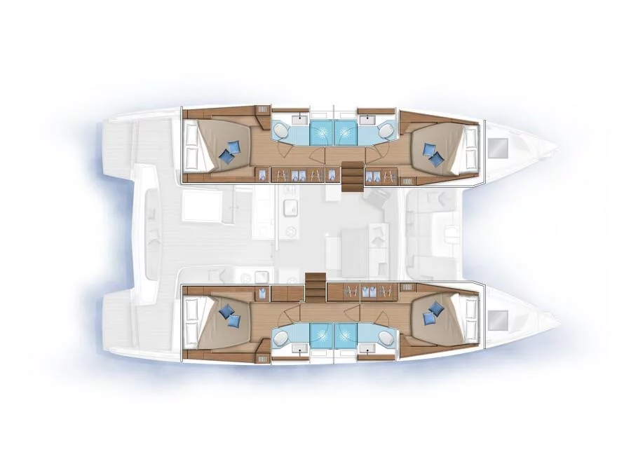 Lagoon 46 (Ledi - Premium Crewed line) Plan image - 1