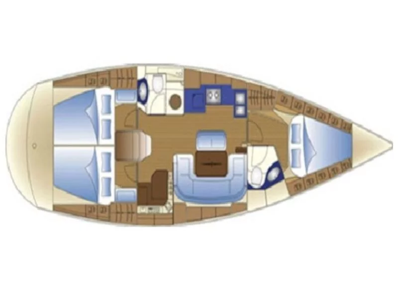 Bavaria 42 Cruiser (Sail Gemini) Plan image - 3