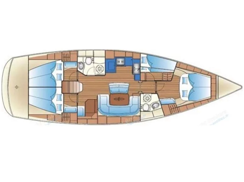 Bavaria 46 Cruiser (Sail Pollux) Plan image - 1