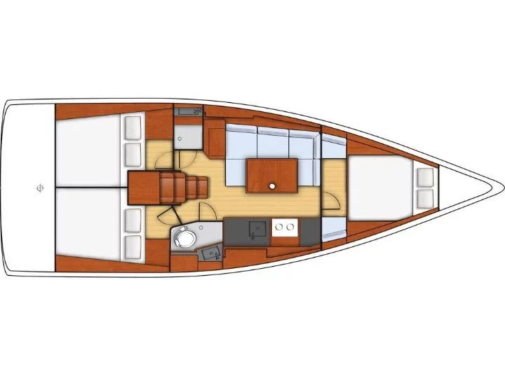 Oceanis 38 (GREY PEARL) Plan image - 1