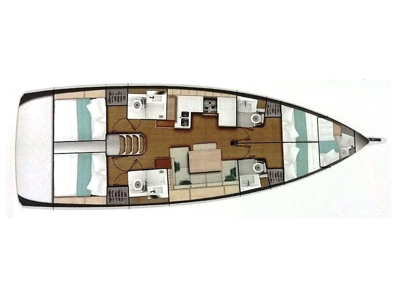 Photo #7 - Sun Odyssey 490 4 cabins (CALMA) in Athen - 18750