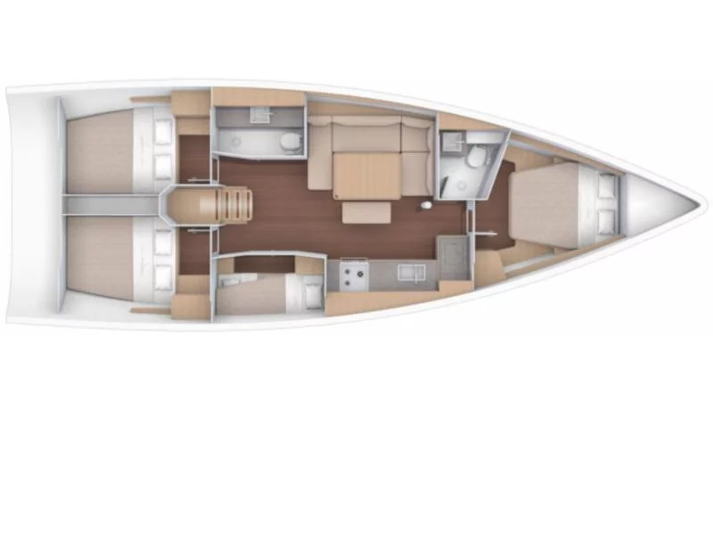 Dufour 430 Grand Large (Fiodena) Plan image - 3