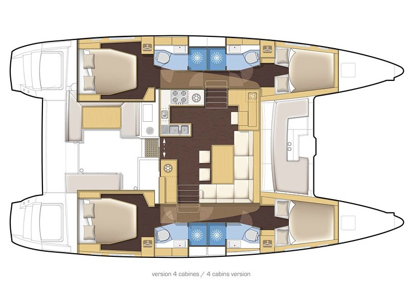 Photo #6 - Lagoon 450 Flybridge (Greis) en Rhodes - 16472