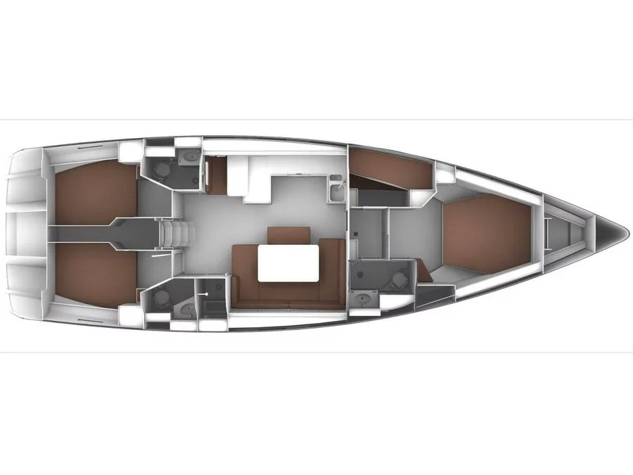 Bavaria Cruiser 51 / 4 cabins version (Diagoras / 4 cabins) Plan image - 2