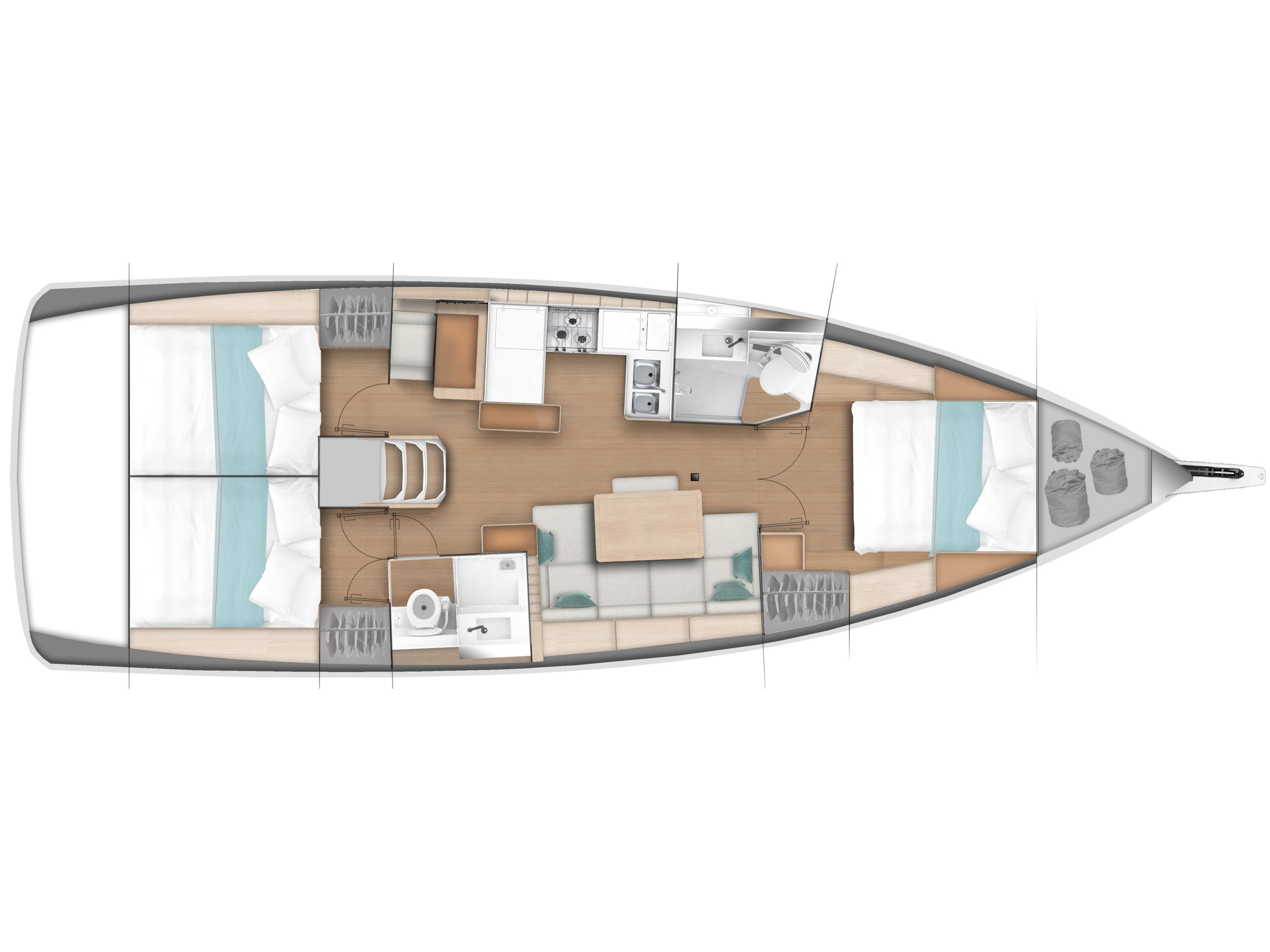 Photo #9 - Sun Odyssey 440 - 3 Cabins (White Marlin) en Marmaris - 4299