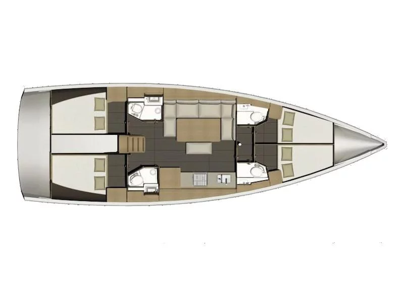 Dufour 460 Grand Large (Gerry) Plan image - 1