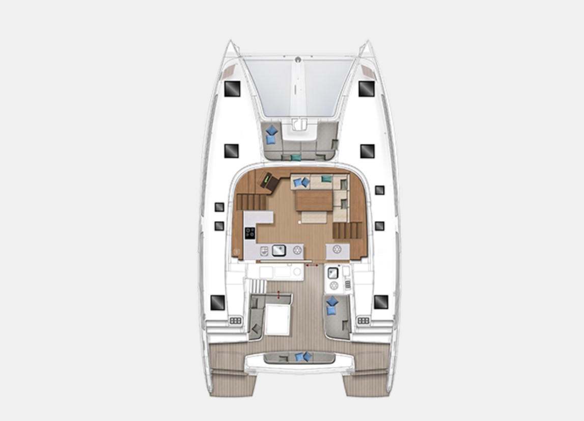 Photo #3 - LAGOON 46 / 4 CABINS (SILVER ELLI) in Sant Antoni de Portmany - 13219