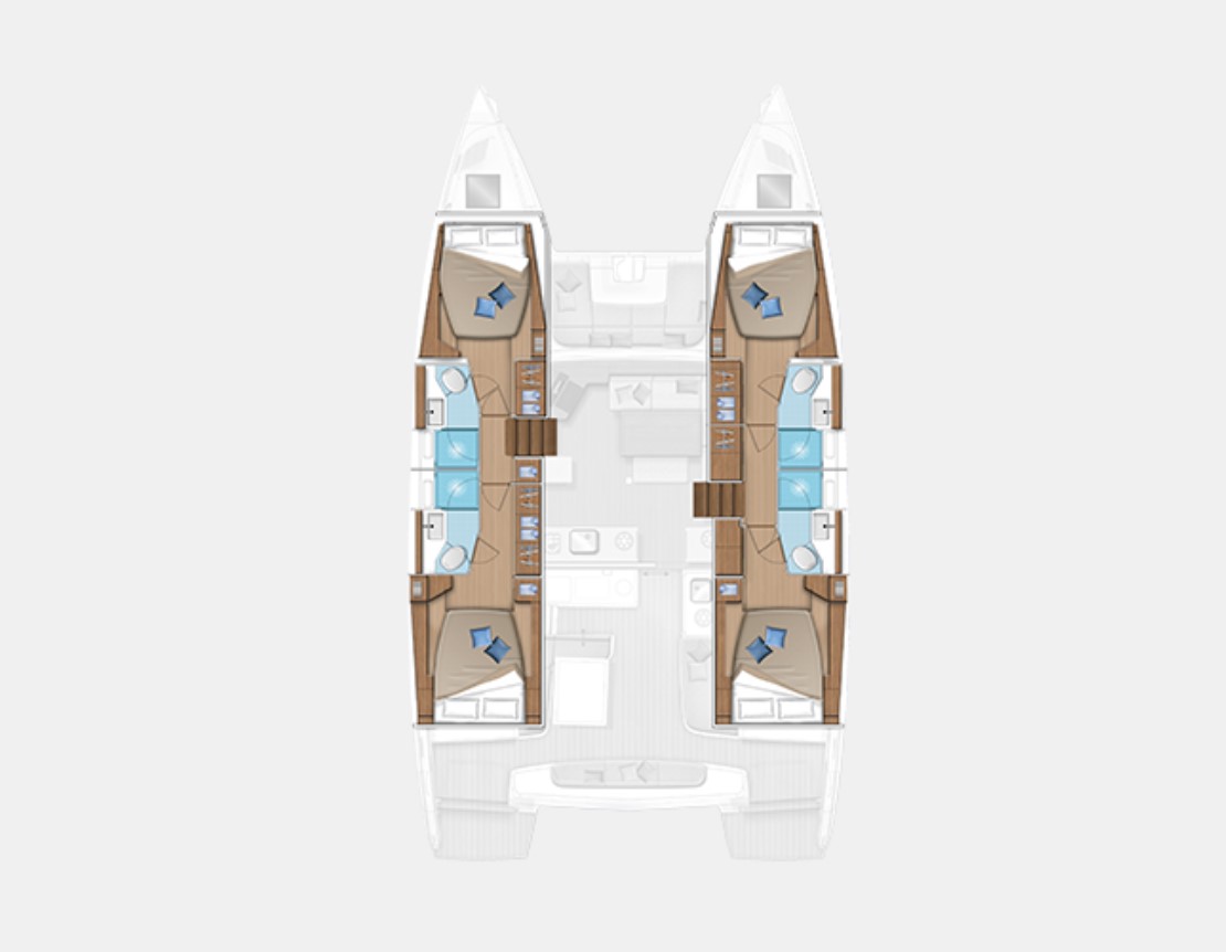 Photo #11 - LAGOON 46 / 4 CABINS (SILVER ELLI) in Sant Antoni de Portmany - 13219