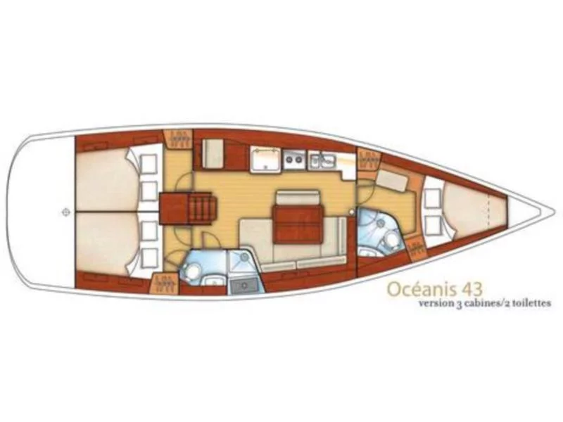 Oceanis 43 (Rhapsody Marmaris) Plan image - 11