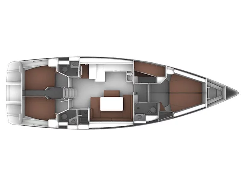 Bavaria  Cruiser 51 (Pan di Zucchero) Plan image - 11