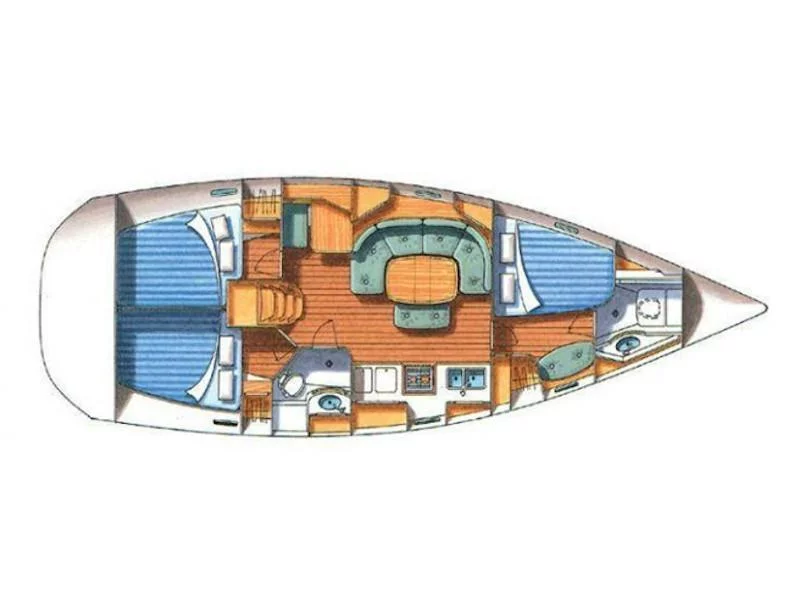 Oceanis 393 Clipper (Selina) Plan image - 3