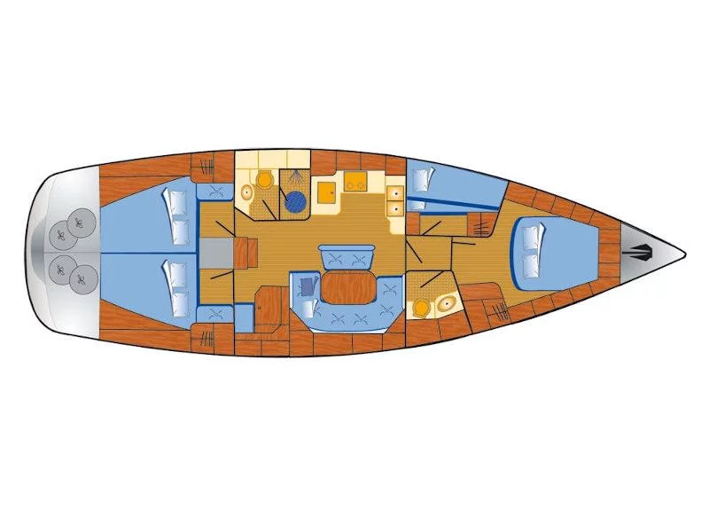 Bavaria 46 Cruiser (Tweety) Plan image - 16