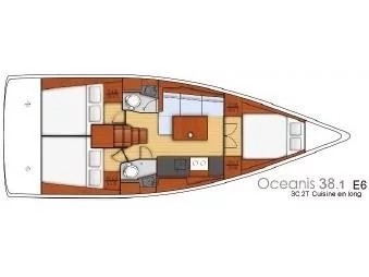 Oceanis 38.1 (Lampo) Plan image - 0